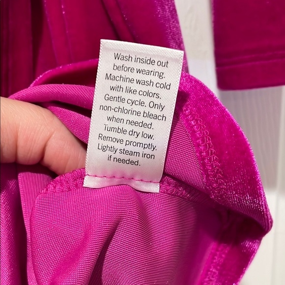 Womens Velvet Faux Wrap Dress Size S Coquette Holiday NYE Event Glam Romantic - Picture 4 of 9